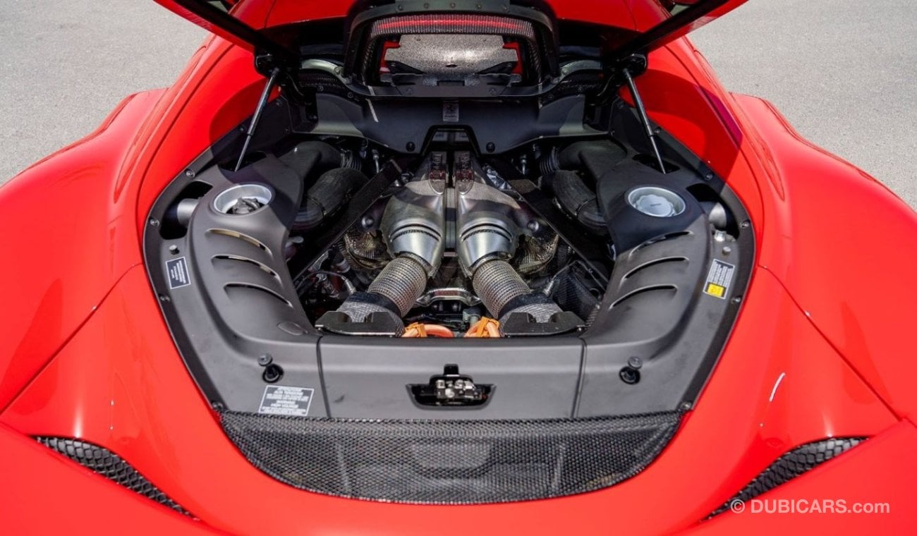 Ferrari 296 GTB ROSSO CORSA WITH CARBON ACCENTS, FULL ELECTRIC SEATS, AND 360 CAMERA