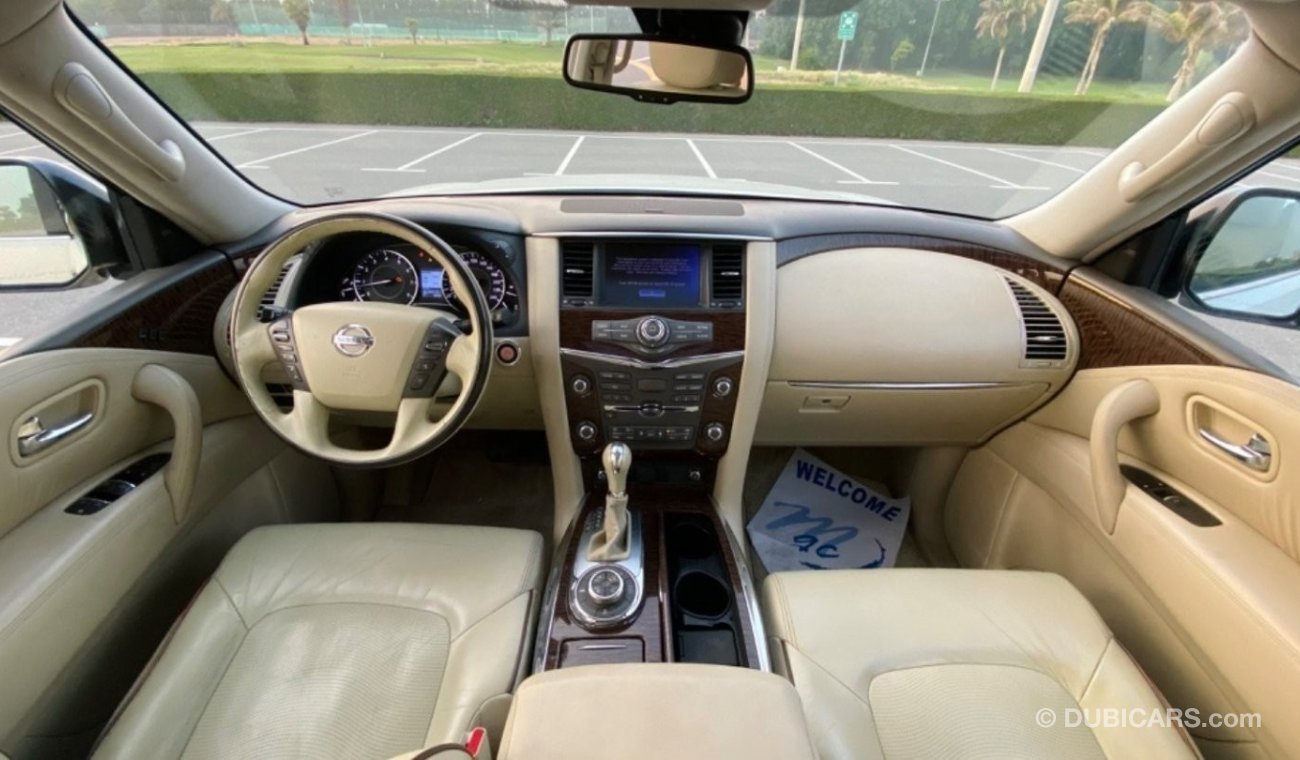 Nissan Patrol LE Platinum 1 على 1 رادار تحكم مسار كراسي كهرباء شاشات خلفيه خمس كاميرات بدون حادث بدون Full option