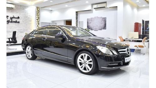 مرسيدس بنز E300 EXCELLENT DEAL for our Mercedes Benz E300 Coupe ( 2013 Model ) in Black Color GCC Specs