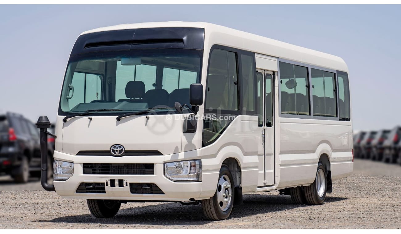 Toyota Coaster RHD 4.2L DIESEL 30-SEATER: WITH MANUAL AC, 4 SPEAKERS, SNORKEL, ABS