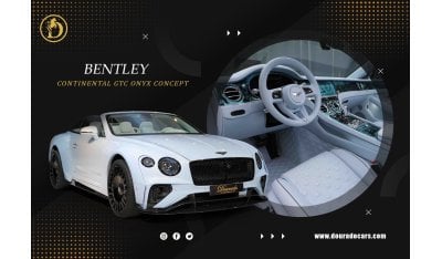 بنتلي كونتيننتال جي تي سي Onyx Concept | 3-Year Warranty and Service