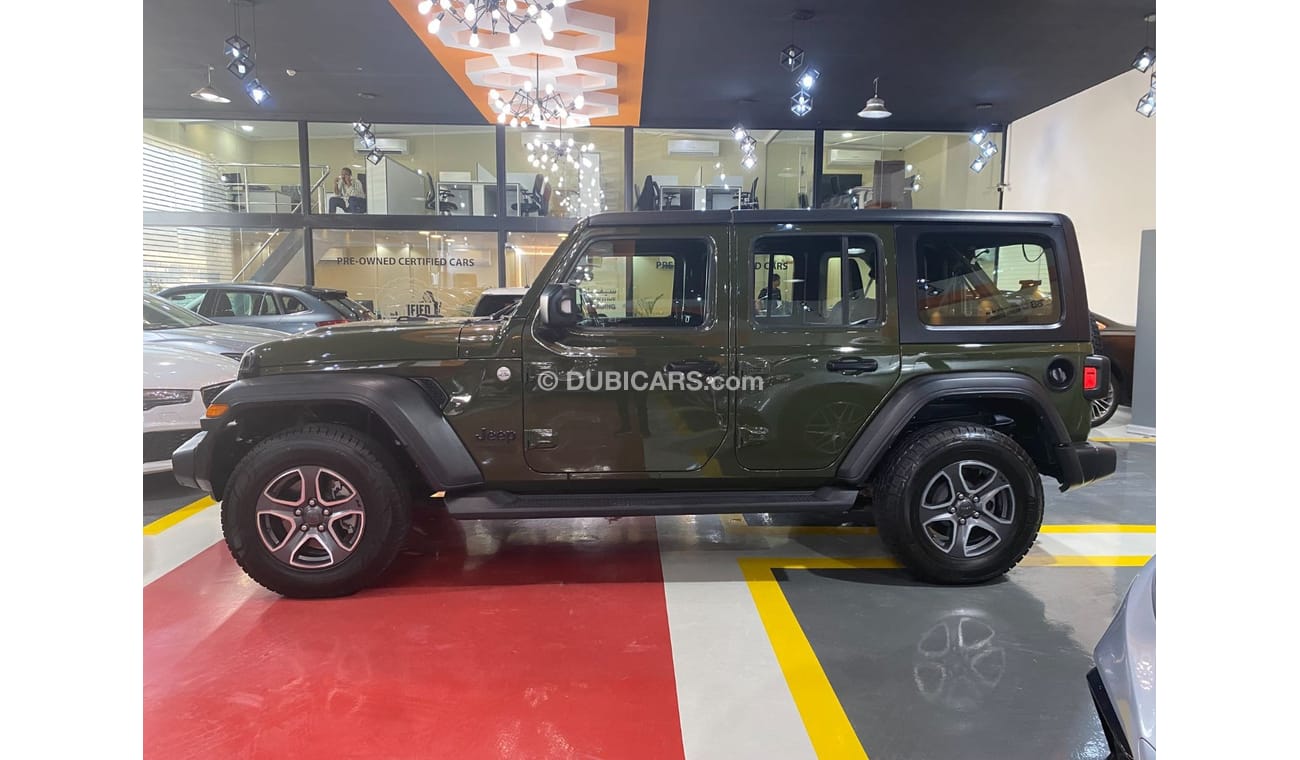 Jeep Wrangler Unlimited Sport S 3.6L A/T AED 2,285  EMi @ 0% Down Payment | GCC | Under Warranty | Certified Pre-o