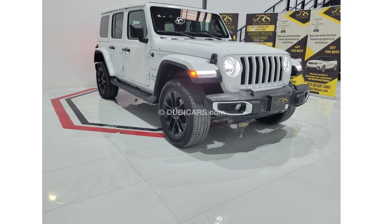 جيب رانجلر AED 1,499 P.M | 2021 JEEP WRANGLER 4XE | PLUG IN HYBRID | 2.0L 4WD | American Specs