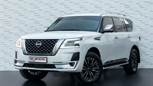 Nissan Patrol AED 3,381 PM • PATROL SE PLATINUM • ONLY 45,000 KMS • OFFICIAL NISSAN WARRANTY UNTIL 2028 OR 100K KM