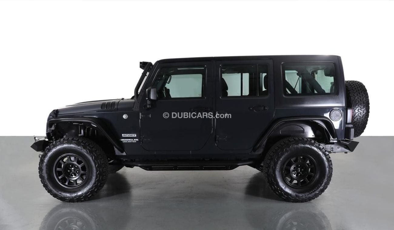 Jeep Wrangler Unlimited Sport 3.6L M/T Unlimited Sport 3.6L Manual• 2,259x48 • 0% DP • 2017 • Warranty • GCC •