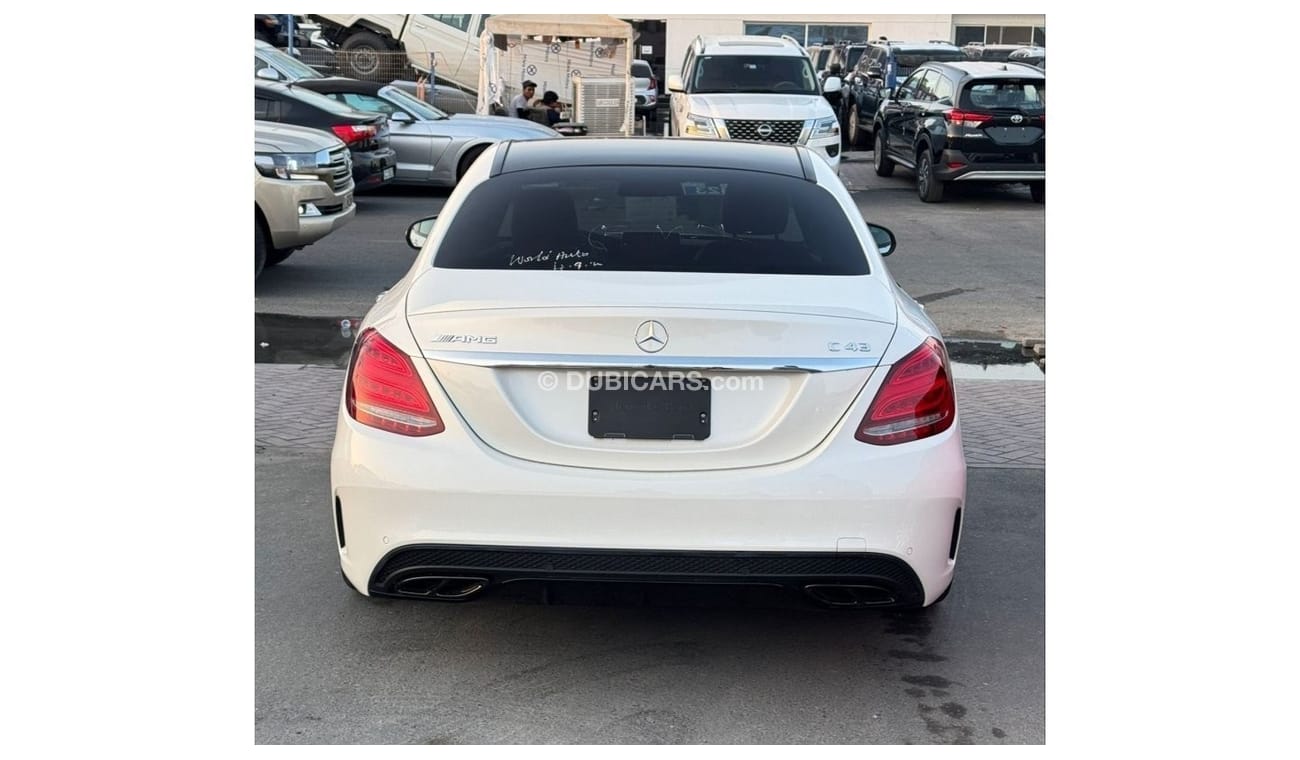 Mercedes-Benz C 43 AMG MERCEDES C43 2018 WHITE INSIDE RED JAPAN IMPORT WITH LOW MILLAGE