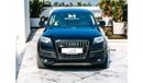 Audi Q7 AED 1,080 PM | AUDI Q7  S-LINE 3.0 | SUPERCHARGED FULL OPTION | GCC | 0% DOWNPAYMENT