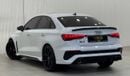 Audi RS3 TFSI quattro 2.5L Sportback 2024 Audi RS3 Quattro, March 2029 Audi Warranty + Service Pack, Very Low