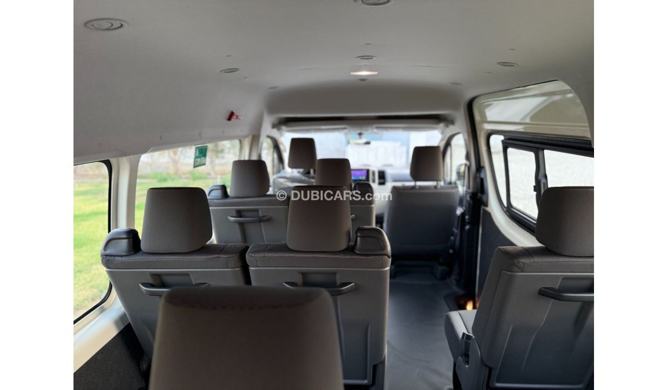 تويوتا هاياس 2025 Toyota Hiace DX 13-Seater 3.5L V6 Petrol A/T RWD (3-Point Seatbelts) Only For Export