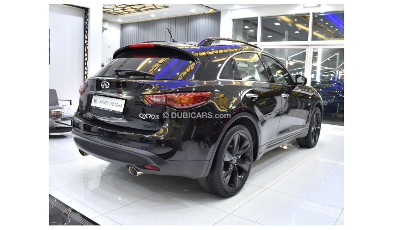 Infiniti QX70 EXCELLENT DEAL for our Infiniti QX70S ( 2015 Model ) in Black Color GCC Specs