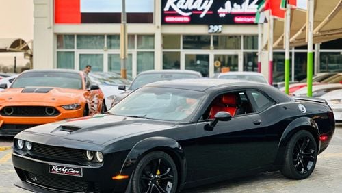 Dodge Challenger RT | Monthly AED 1470/- | 0% DP | Widebody Kit | Custom Leather Seats | Touch Screen | # 59922