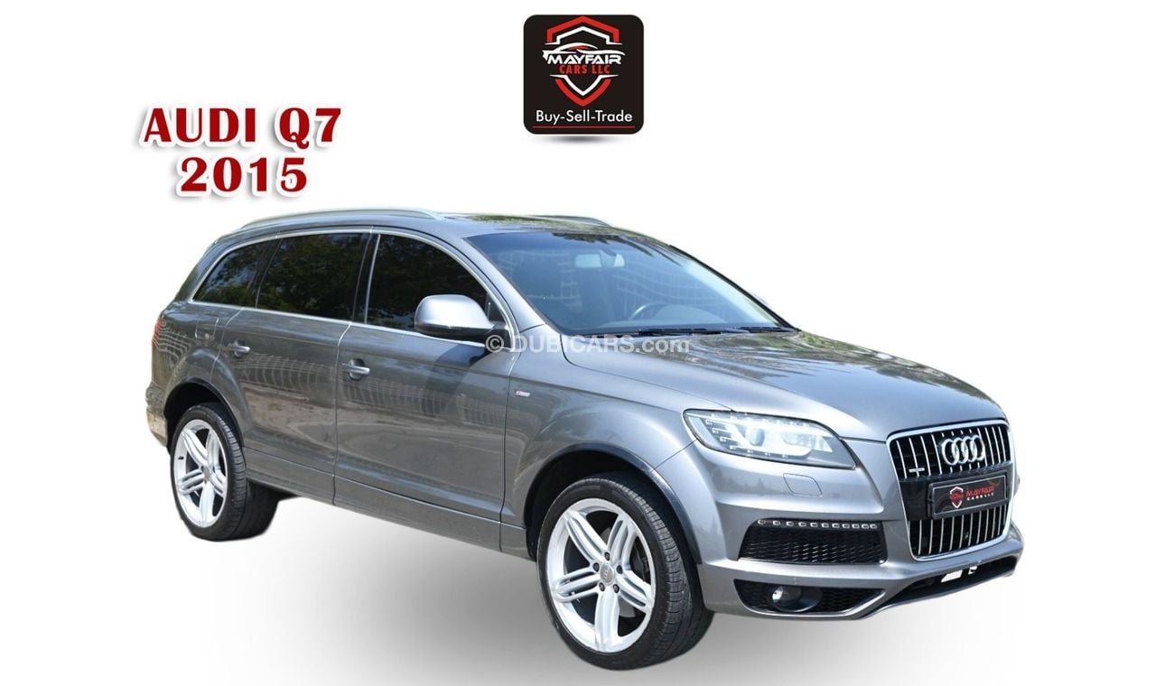 أودي Q7 0% DP  - FSH - AUDI Q7 S-LINE 3.0SC 2015 - FIRST OWNER - WELL MAINTAINED - GCC