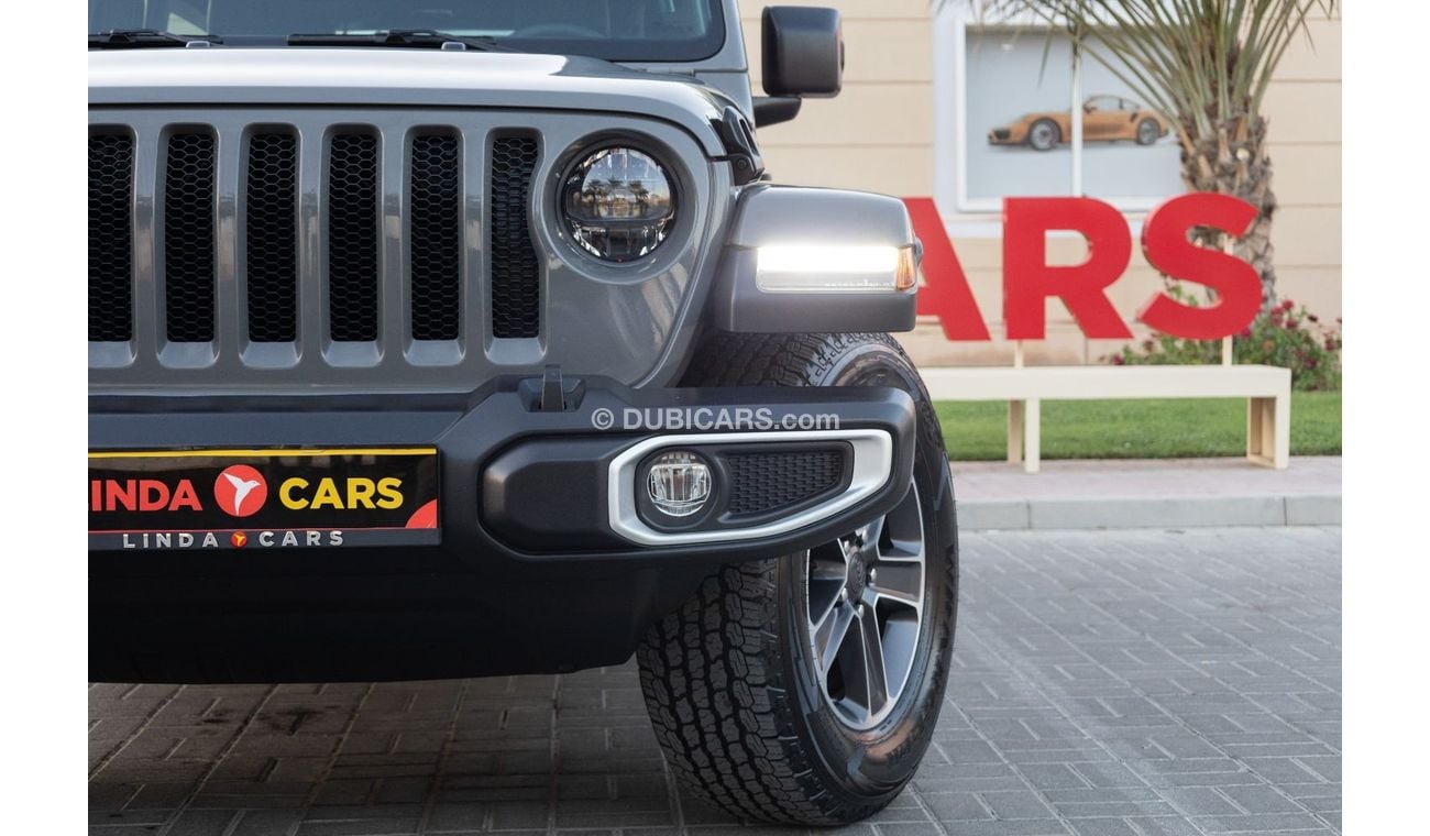 جيب رانجلر Unlimited Sahara 3.6L Jeep Wrangler Unlimited Sahara 2023 GCC under Agency Warranty with Flexible Do