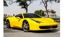 فيراري 458 Std 4.5L GCC SPEC NEAT AND CLEAN