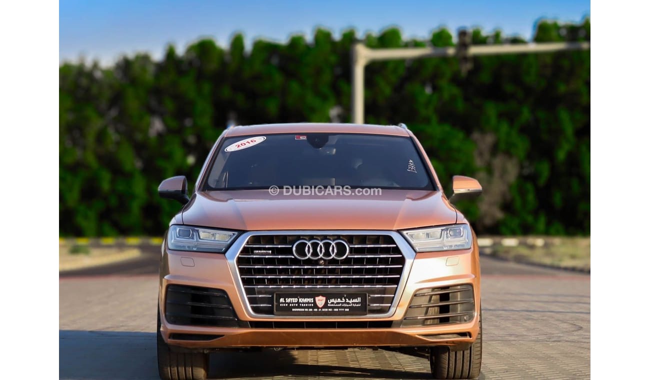 أودي Q7 45 TFSI quattro S-Line 3.0L Audi Q7 45 TFSI quattro 3.0L 2017 , GCC, accident-free, in excellent con