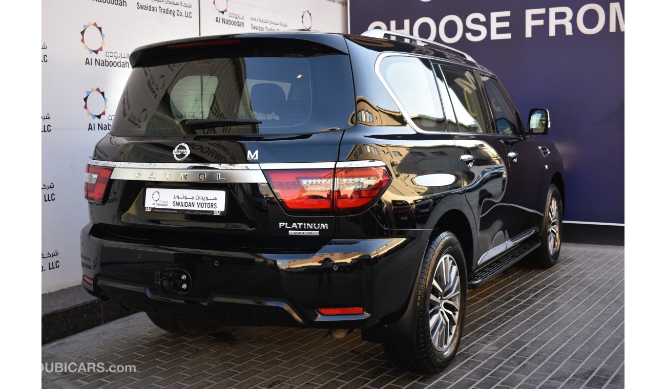 Nissan Patrol AED 3359 PM | 5.6L LE PLATINUM V8 4WD GCC DEALER WARRANTY