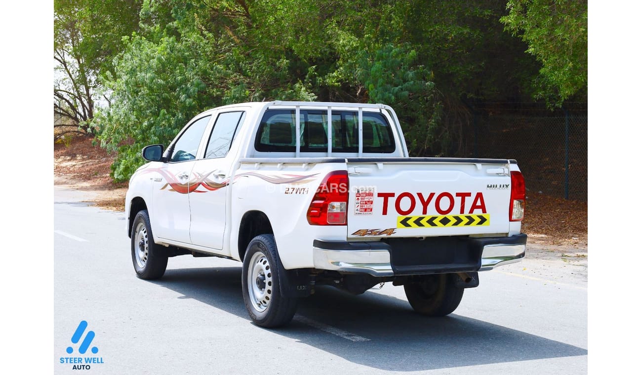 Toyota Hilux GL 2.7L Double Cab Utility 4WD GL Double Cab Pick Up 2.7L 4WD AT - GCC - Like New Condition - Book N