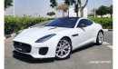 جاكوار F-Type 2019 JAGUAR F-TYPE R-DYNAMIC 300 GCC SPEC 2DR COUPE, 2L 4CYL PETROL, AUTOMATIC, REAR WHEEL DRIVE