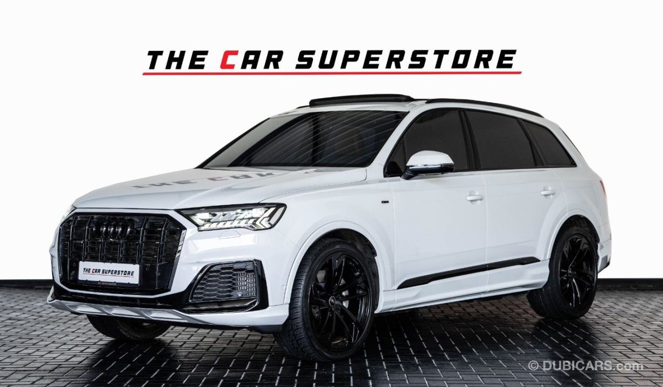 Audi Q7 55 TFSI quattro S-Line 2021 - AUDI Q7 S-Line - GCC - FSH WITH AL NABOODA - SERVICE CONTRACT TILL 202