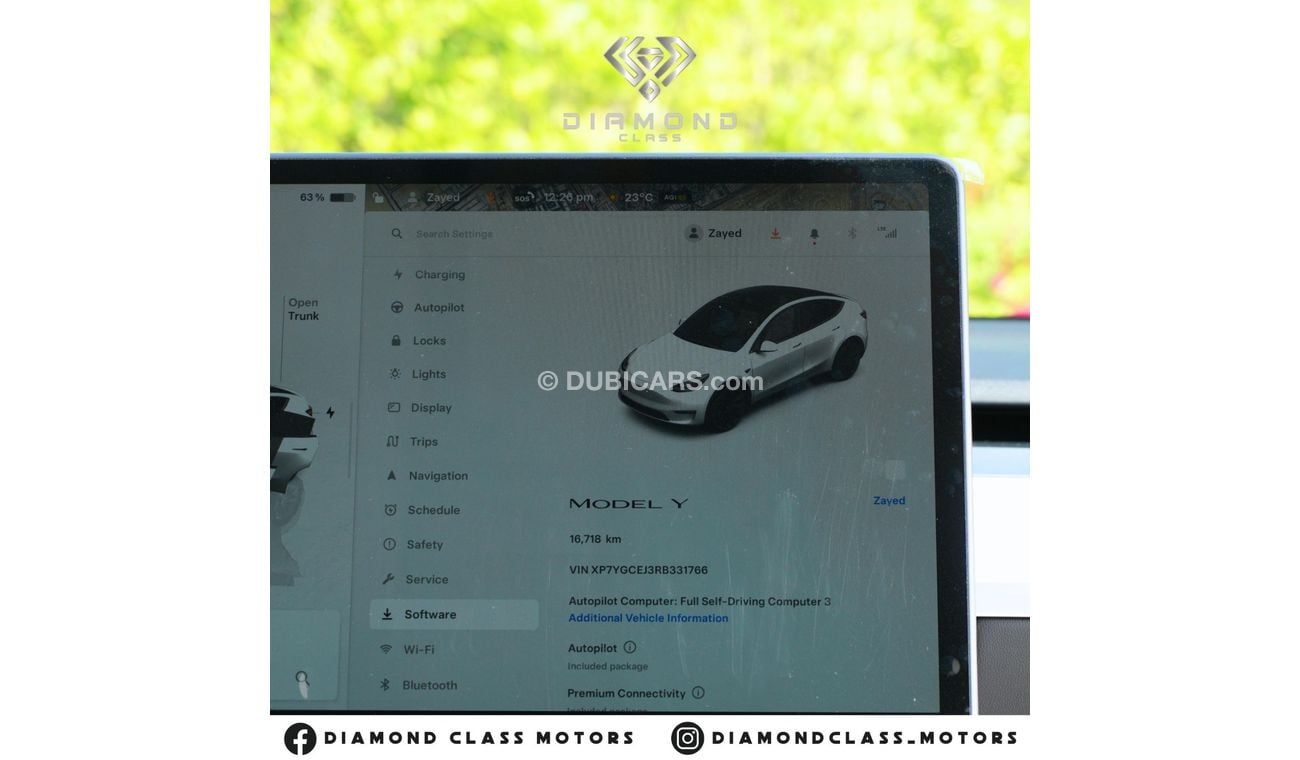 تسلا موديل Y Tesla Model Y White interior Auto Pilot  2024 GCC  Warranty  Tesla UAE