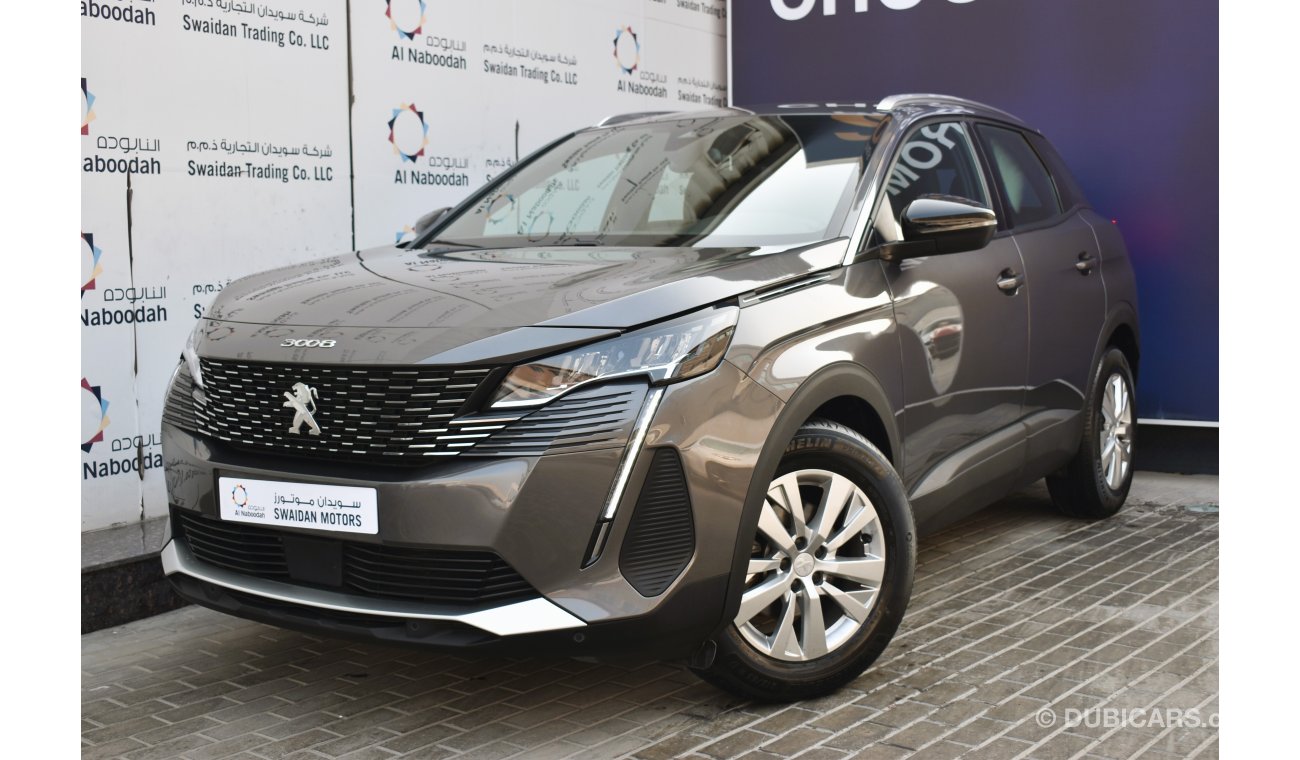 Peugeot 3008 AED 1279 PM  ACTIVE 1.6 TC AT GCC MANUFACTURER WARRANTY 2028 OR 100K KM