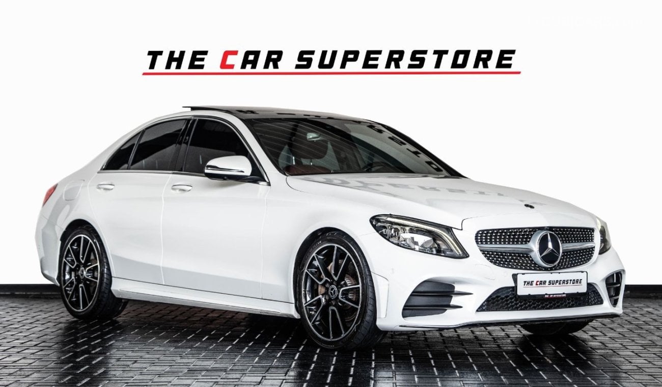 Mercedes-Benz C200 AMG Pack 2019 - MERCEDES BENZ C200 AMG LINE - GCC - FULL SERVICE HISTORY - 1 YEAR WARRANTY