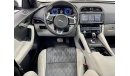 Jaguar F Pace 2020 Jaguar F Pace SVR SuperCharged, 01/2025 Agency Warranty + Service Contract, GCC