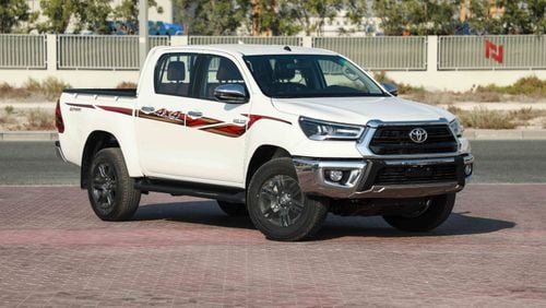 تويوتا هيلوكس 2025 TOYOTA HILUX GLXS 2.7 - SUPER WHITE inside MAROON | Export Only