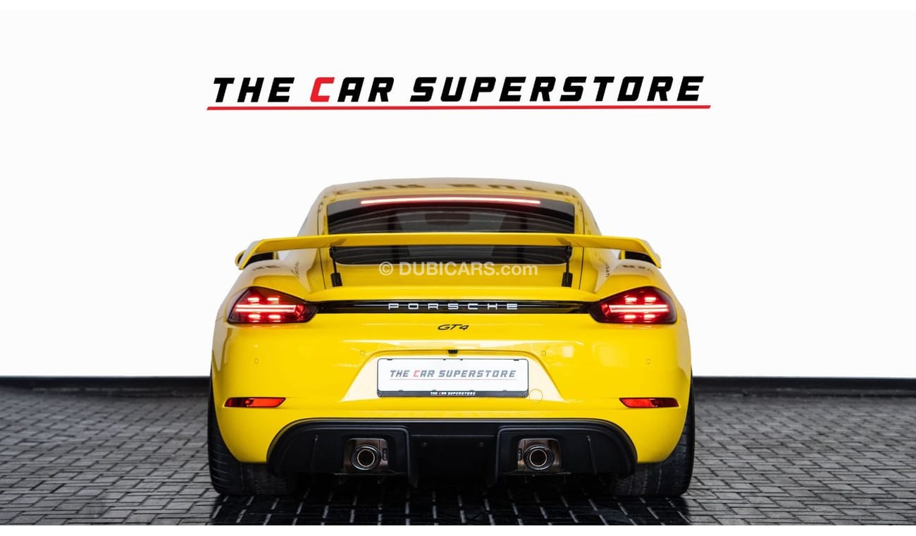 بورش كايمان 718 2020-PORSCHE 718 CAYMAN GT4 -GCC-FSH-SERVICE CONTRACT WITH AL NABOODA-1 YEAR WARRANTY