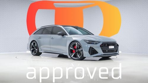 أودي RS6 A6 Avant TFSI Quattro - AED 6,765 P/M - Warranty till 03/2027