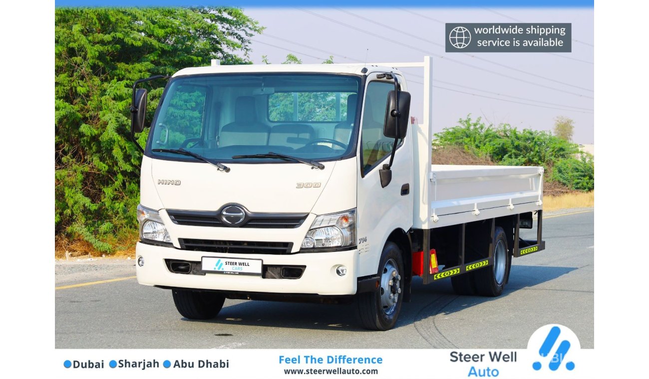 Hino 300 714 Series Pick Up Cargo Body - 4.0L RWD - DSL MT - Low Mileage - Good Condition - Book Now!