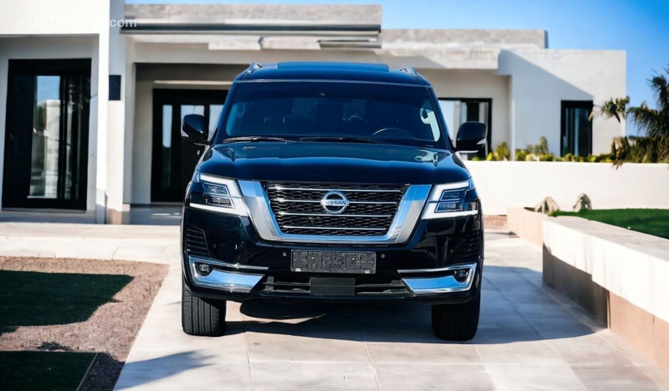 نيسان باترول AED 2865 PM | NISSAN PATROL 2021 | GCC | V8 | LE TITANIUM | WELL MAINTAINED