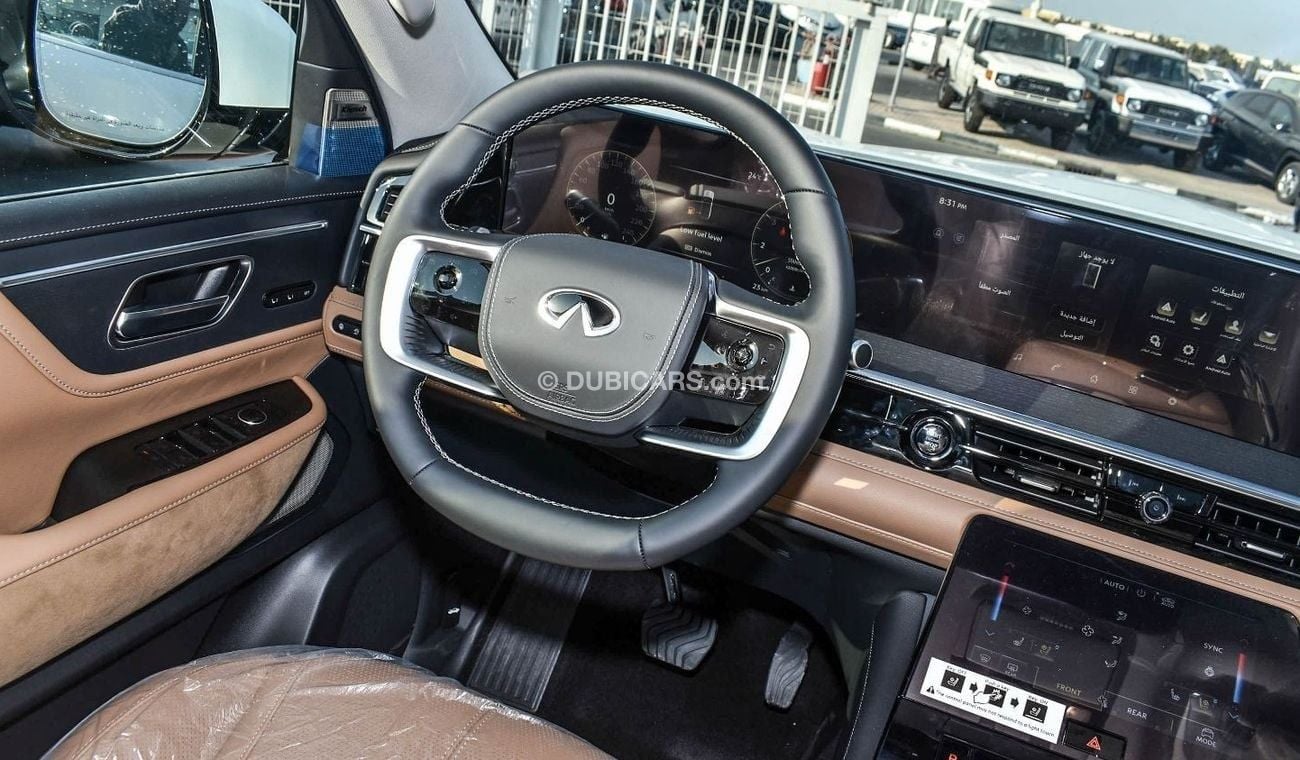 إنفينيتي QX80 New Infiniti QX80, 2025 Model, 8Cylinder, 22" wheels, Tan interior