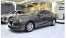 Mazda 3 EXCELLENT DEAL for our Mazda 3 ( 2019 Model ) in Brown Color GCC Specs