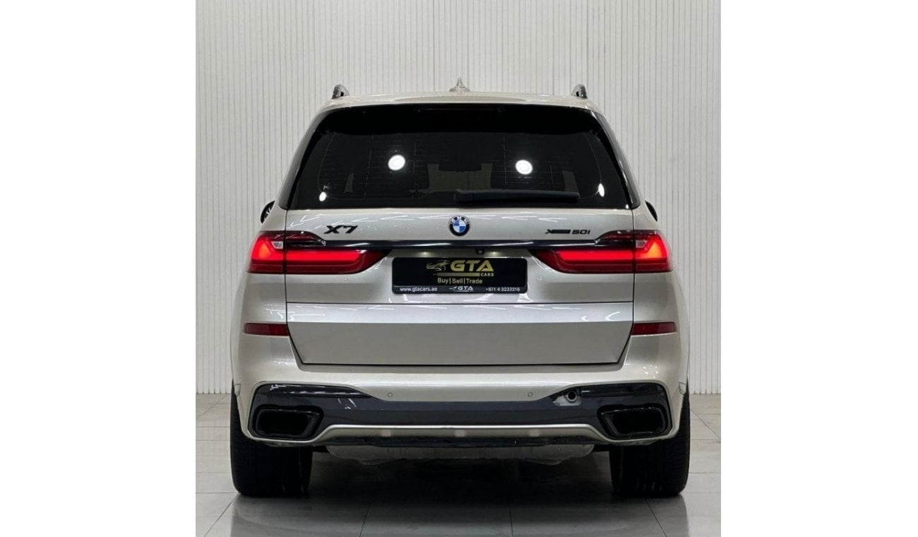 بي أم دبليو X7 2019 BMW X7 xDrive50i M-Sport, Oct 2024 BMW Warranty + Service Pack, Full Options, VIP Seats, GCC