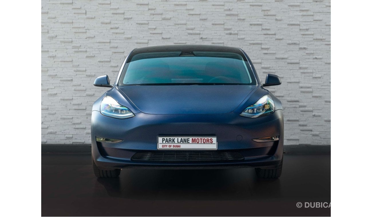 تسلا موديل Y AED 2,437 PM • MODEL 3 LONG RANGE • OFFICIAL TESLA BATTERY AND DRIVE UNIT WARRANTY UNTIL 2031