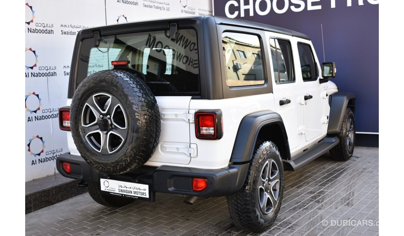 Jeep Wrangler AED 2079 PM | 3.6L UNLIMITED SPORT 4WD GCC DEALER WARRANTY