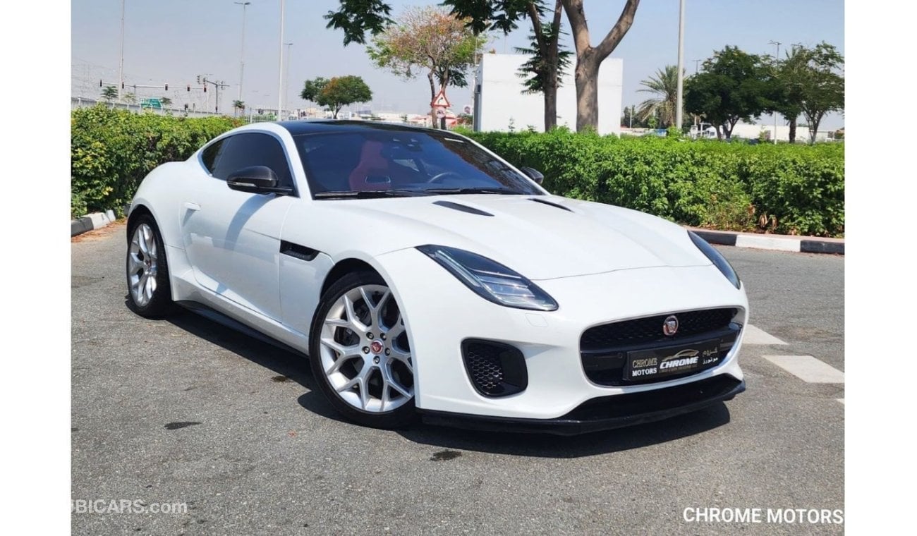 جاكوار F-Type 2019 JAGUAR F-TYPE R-DYNAMIC 300 GCC SPEC 2DR COUPE, 2L 4CYL PETROL, AUTOMATIC, REAR WHEEL DRIVE