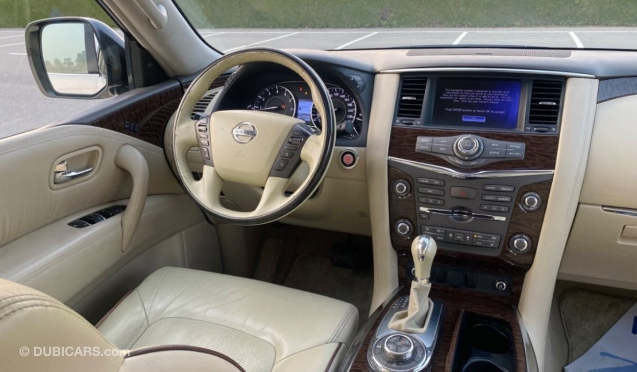 Nissan Patrol LE Platinum 1 على 1 رادار تحكم مسار كراسي كهرباء شاشات خلفيه خمس كاميرات بدون حادث بدون Full option