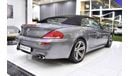 بي أم دبليو M6 EXCELLENT DEAL for our BMW M6 Convertible ( 2008 Model ) in Gray Color American Specs