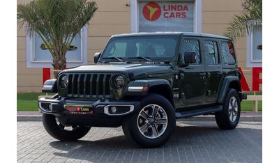 جيب رانجلر Jeep Wrangler Unlimited Sahara 2021 GCC under Agency Warranty and Service Contract with Flexible Dow