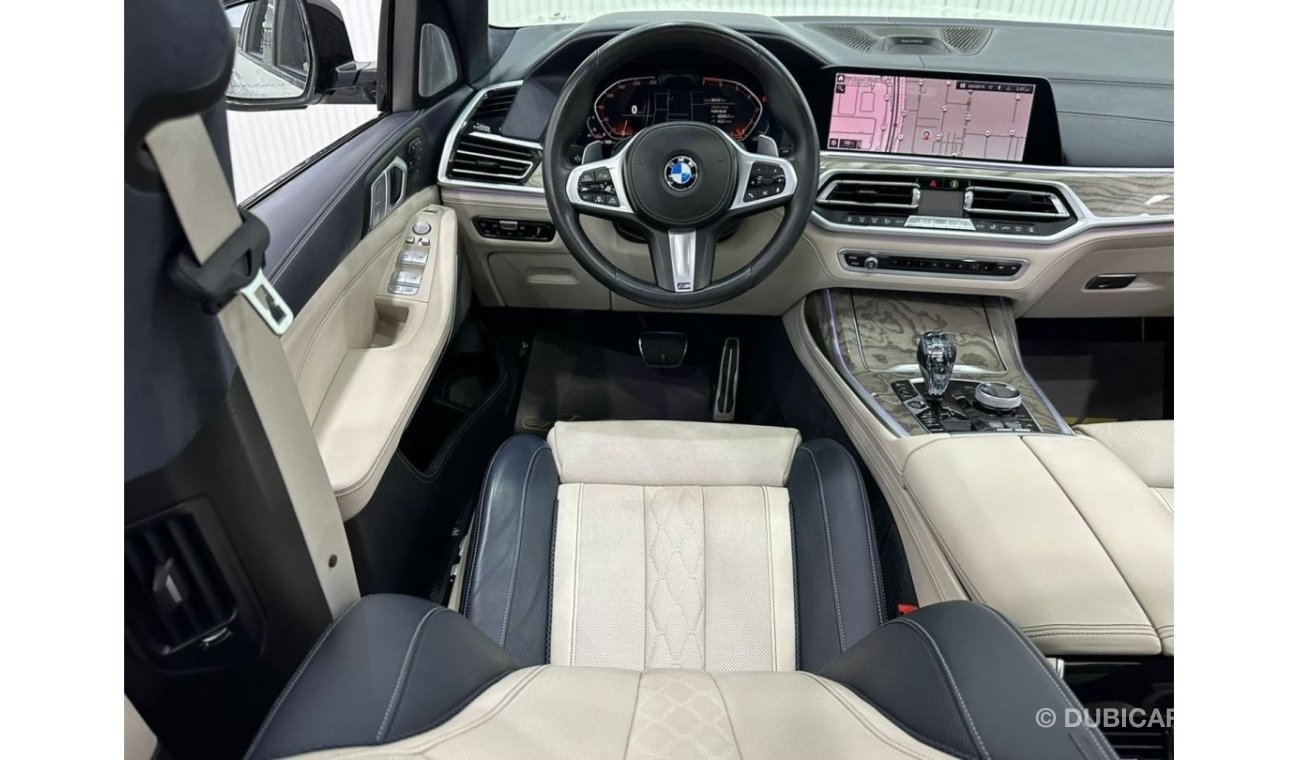 بي أم دبليو X7 2019 BMW X7 xDrive50i M-Sport Masterclass, Aug 2024 Warranty + Aug 2027 Service Pack, Full Option