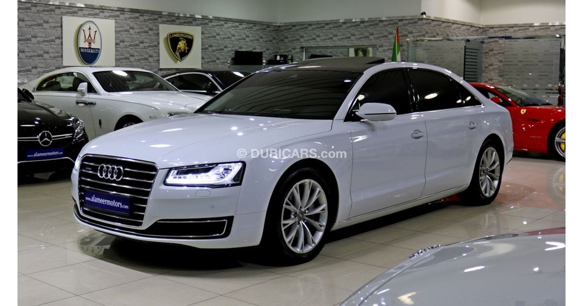 Audi A8 L 50TFSI Quattro for sale: AED 195,000. White, 2016