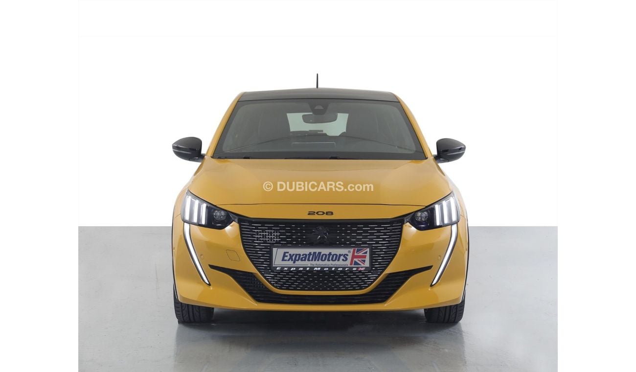 Peugeot 208 GT Line 1.2L • 1,250x60 • 0% DP • 2022 • Peugeot Warranty + Service Contract • GCC