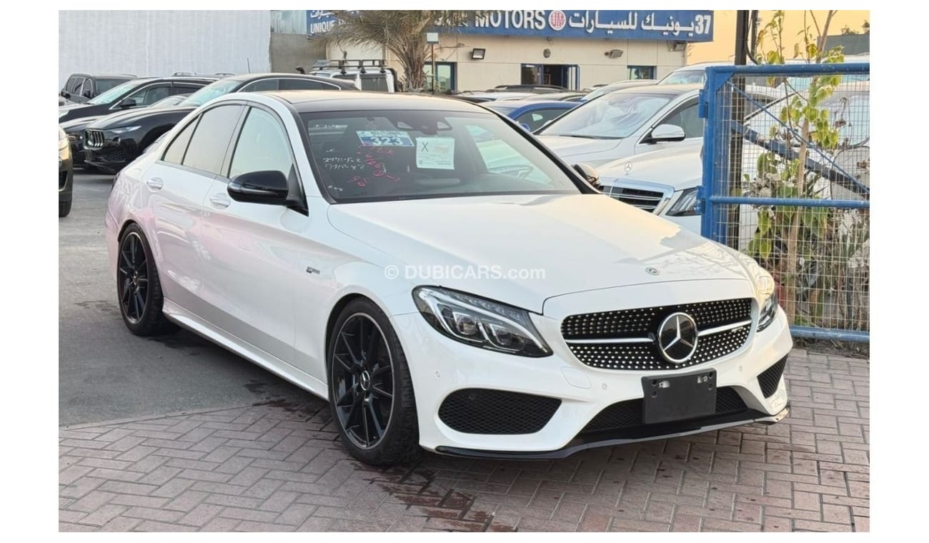 Mercedes-Benz C 43 AMG MERCEDES C43 2018 WHITE INSIDE RED JAPAN IMPORT WITH LOW MILLAGE