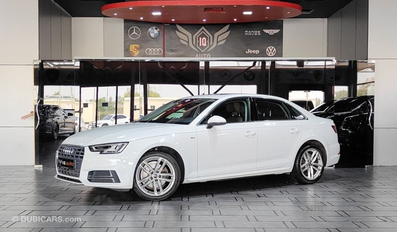 Audi A4 40 TFSI S-Line AED 1,200 P.M | 2018 AUDI A4 S-LINE 2.0L | UNDER WARRANTY | GCC | WITH SUNROOF