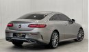 Mercedes-Benz E200 Coupe 2021 Mercedes Benz E200 Coupe, 2026 Mercedes (Gargash) Warranty + Service Pack,