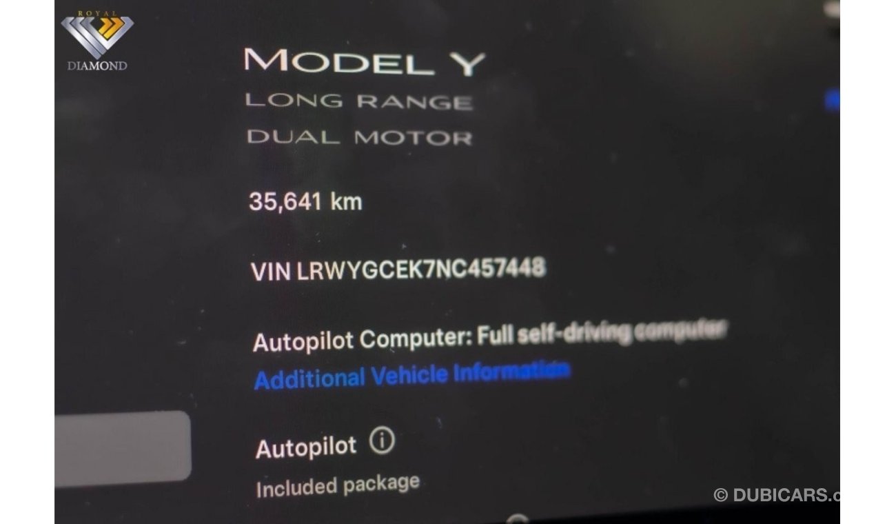 تسلا موديل Y Tesla Model Y Long Range 2022 GCC Under Warranty From Agency