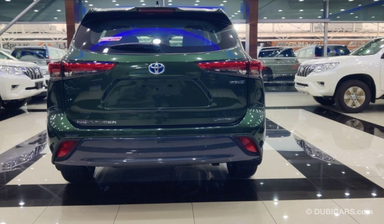 تويوتا هايلاندر Limited 2.5L Hybrid Auto Green Color