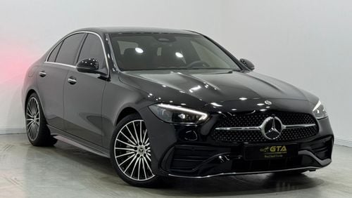 مرسيدس بنز C200 Premium 2.0L 2024 Mercedes Benz C200 AMG, 2027 Mercedes Warranty, Very Low Kms, GCC